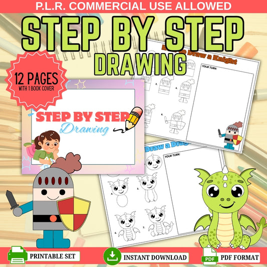 PLR Step by Step Drawing