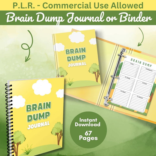 PLR Brain Dump Journal - Tree Design