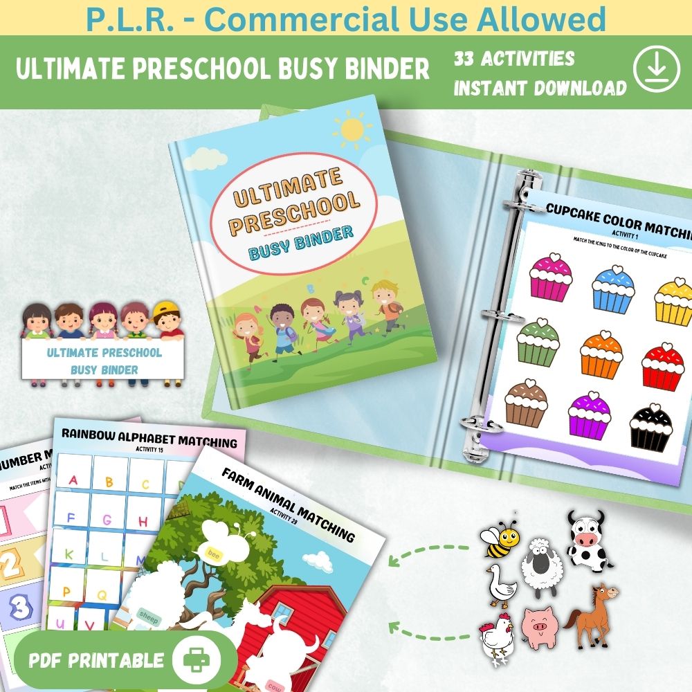 PLR Ultimate Preschool Busy Binder