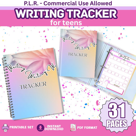 PLR Writing Tracker for Teens