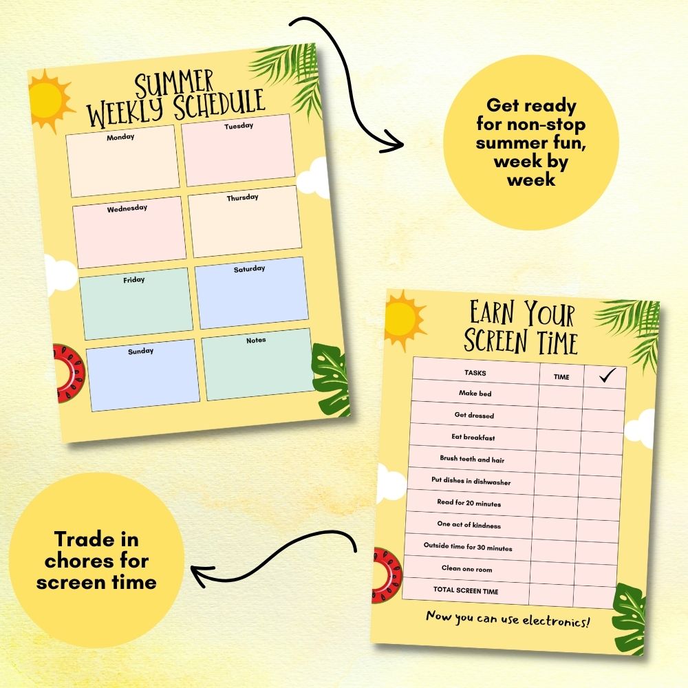 PLR Summer Planner in Yellow