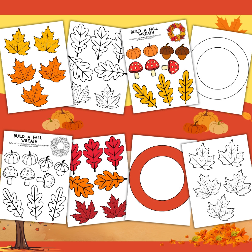 PLR Printable Build a Fall Wreath