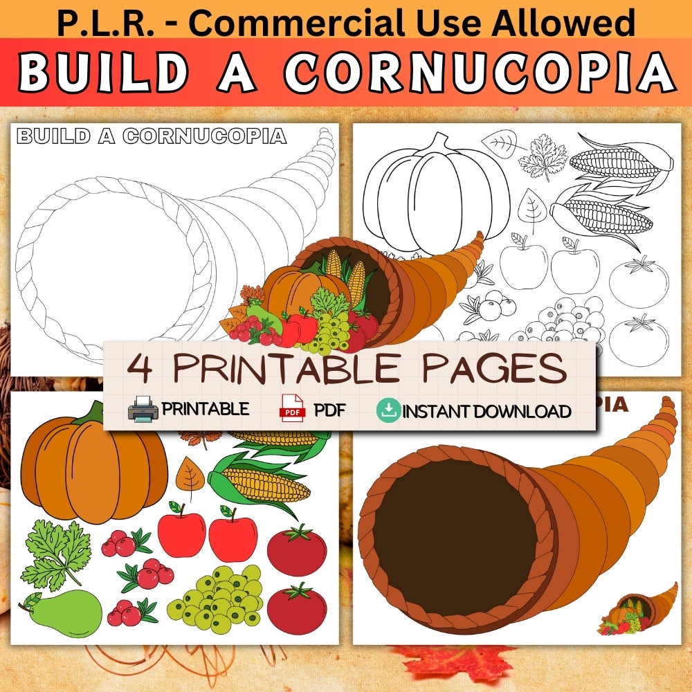 PLR Build A Cornucopia Plr Printables Store