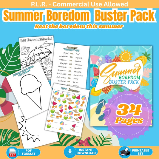 PLR Summer Boredom Buster Pack