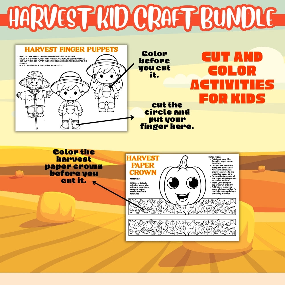 PLR Harvest Kid Craft Bundle