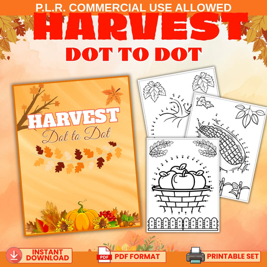 PLR Harvest Dot to Dot
