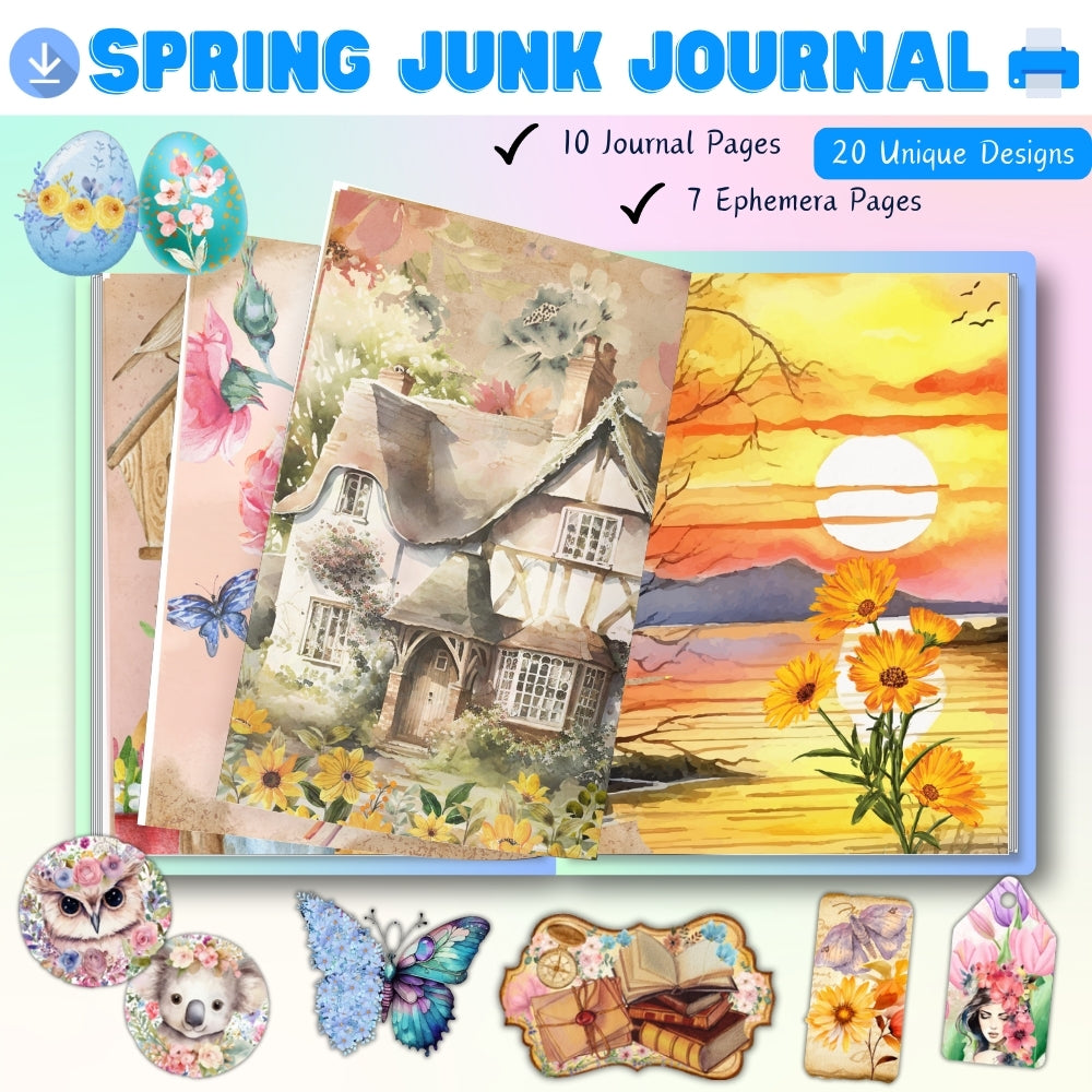 Ultimate Spring PLR Printables Bundle Plus Templates