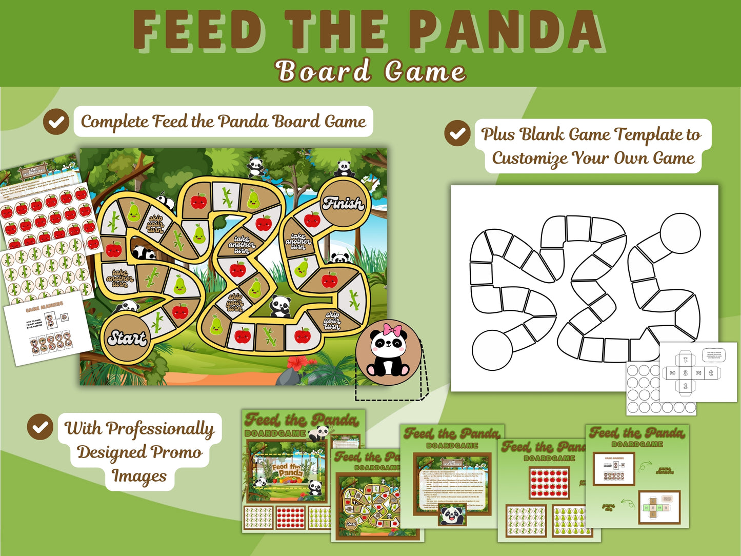 Ultimate Create Printable Board Games (FAST) Template Pack