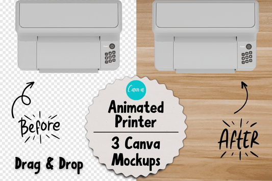 Animated Printer Canva Mockups