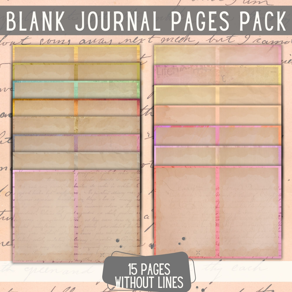 PLR Blank Journal Pages