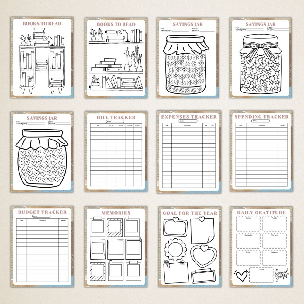 PLR Blue Bullet Planners & Trackers