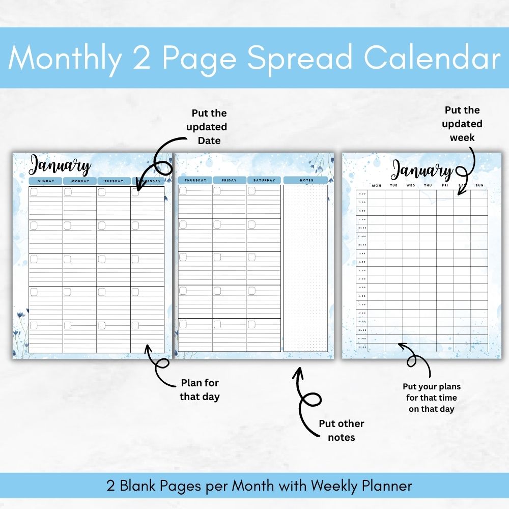 PLR Blue Teacher Planner