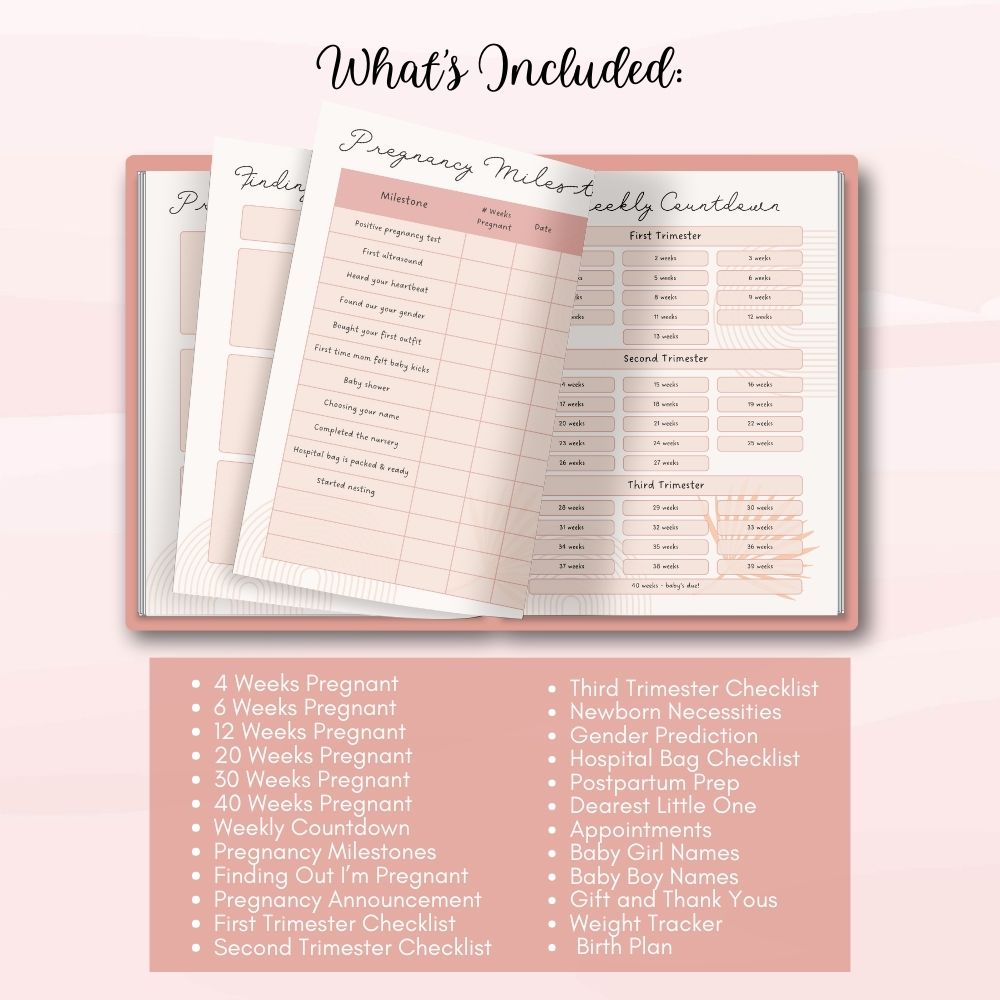 PLR Pregnancy Planner - Boho Design