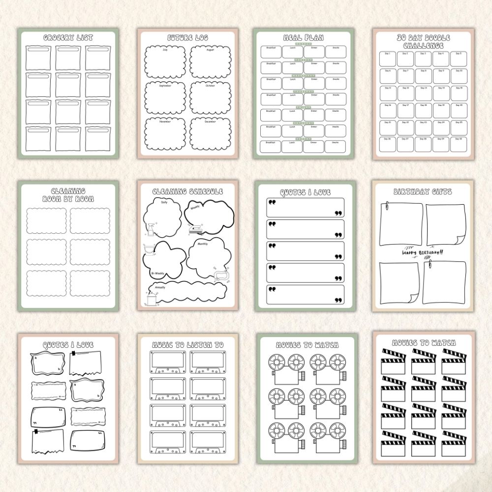 PLR Green Bullet Planner & Trackers