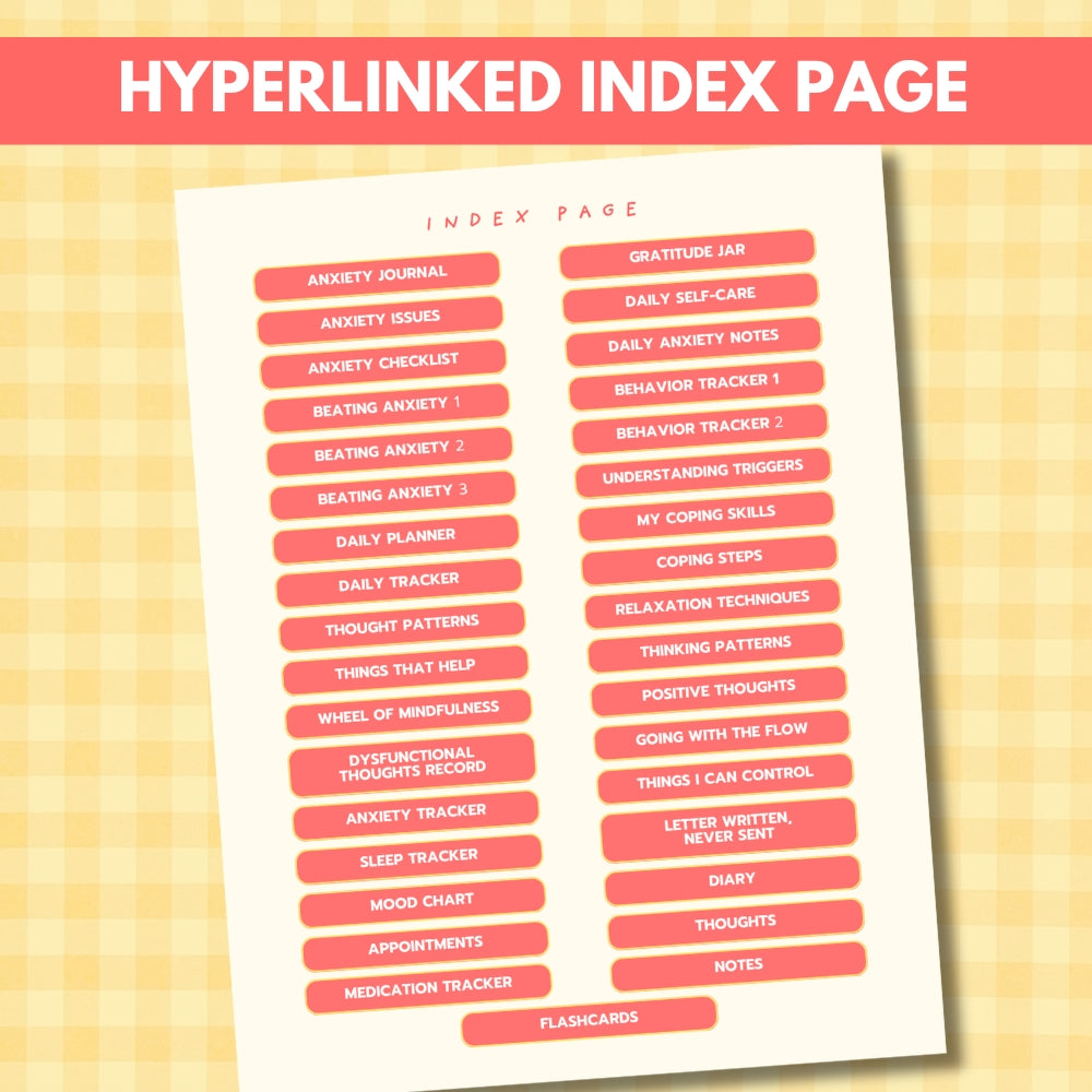 PLR Digital Anxiety Planner