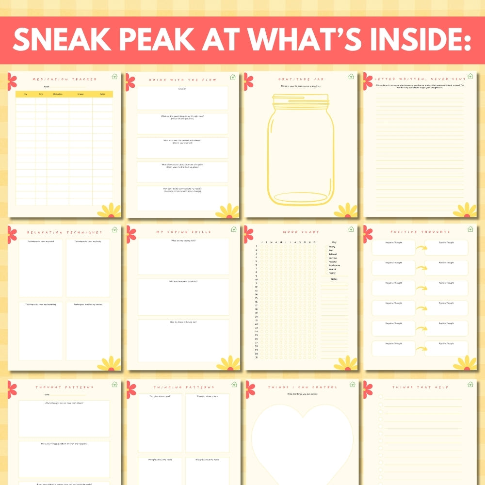 PLR Digital Anxiety Planner