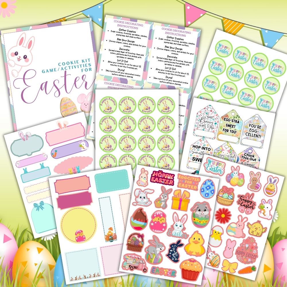PLR DIY Easter Cookie Kit Printable Bundle