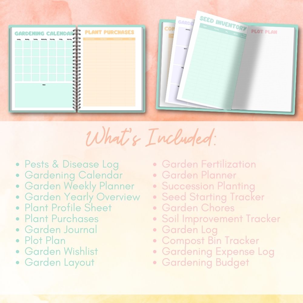 PLR Multicolor Gardening Planner