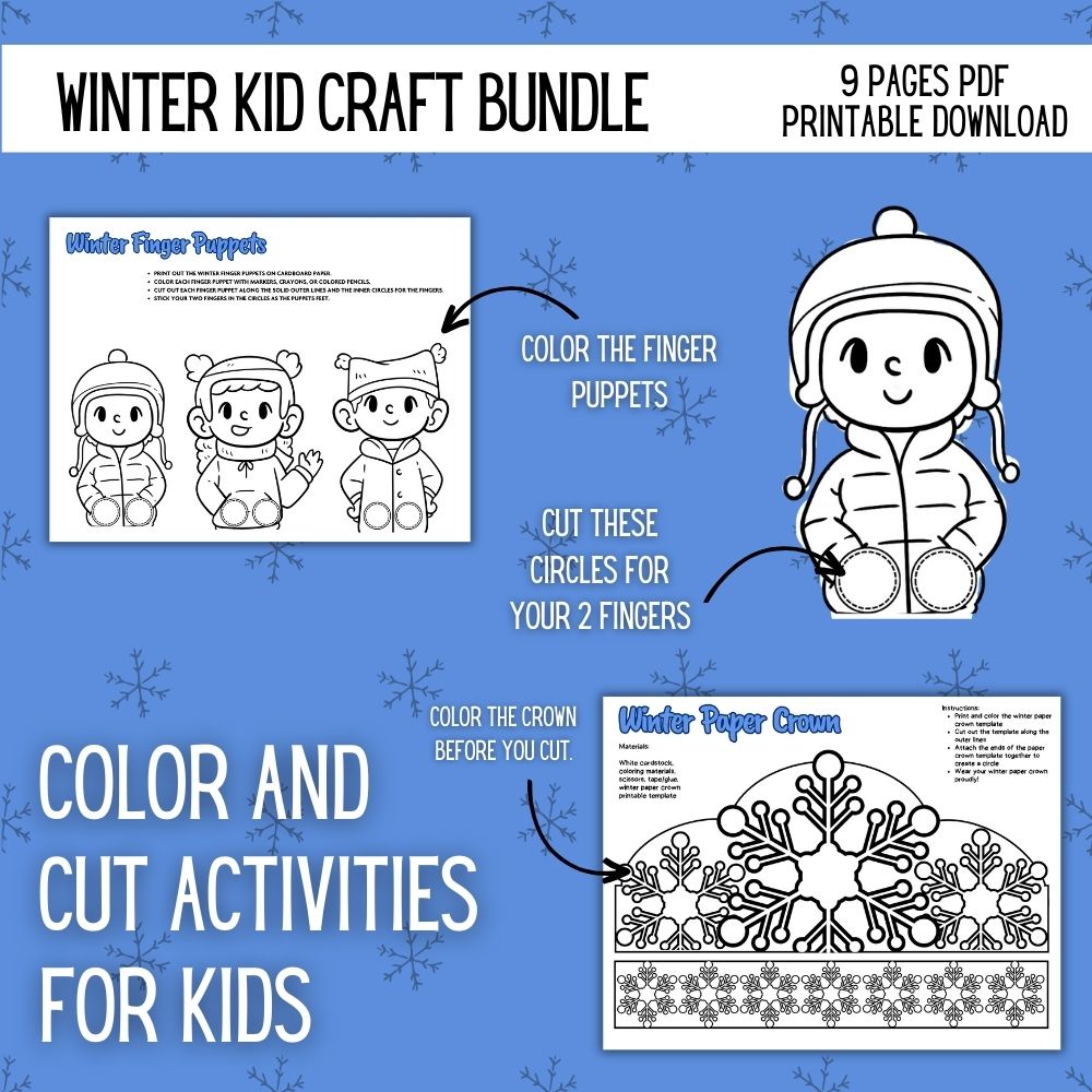 PLR Winter Kid Craft Bundle