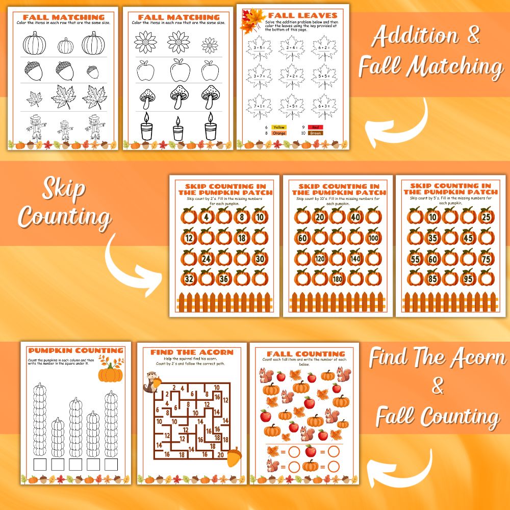 PLR Kids Fall Activity Book