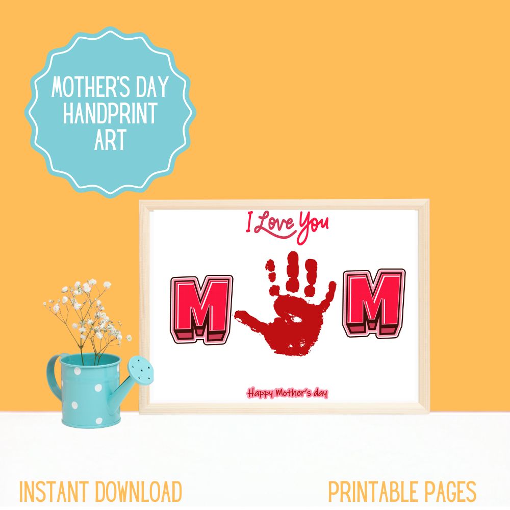 PLR Mother's Day Handprint Art