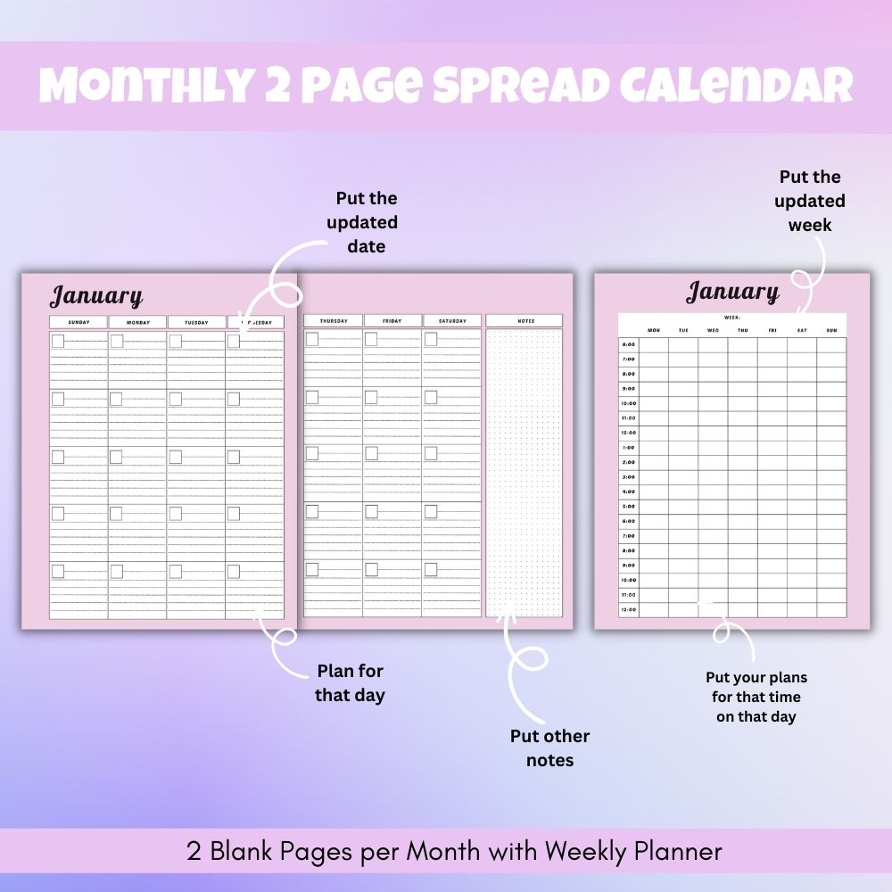 PLR Multicolor Student Planner