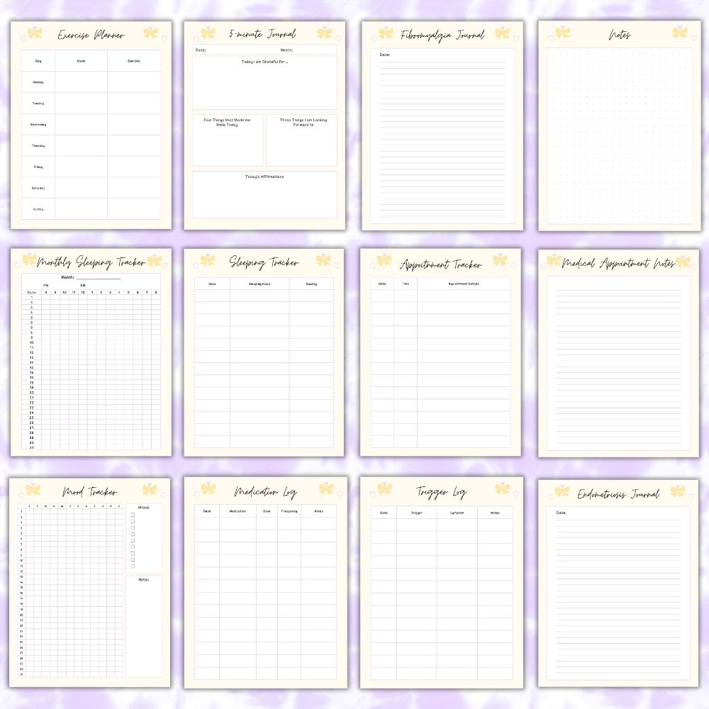 PLR Pain Management Tracker Journal