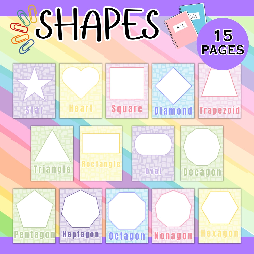 PLR Pastel Classroom Decor Bundle