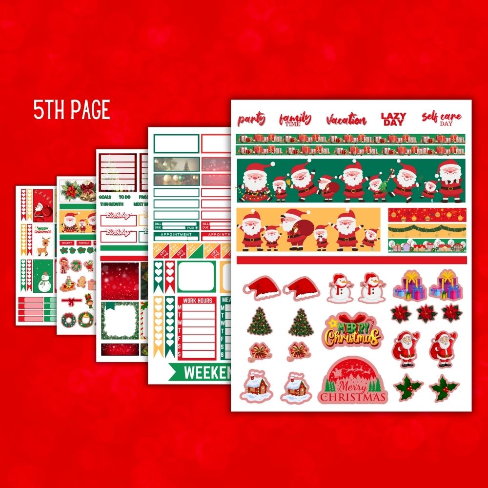 PLR Christmas Planner Stickers