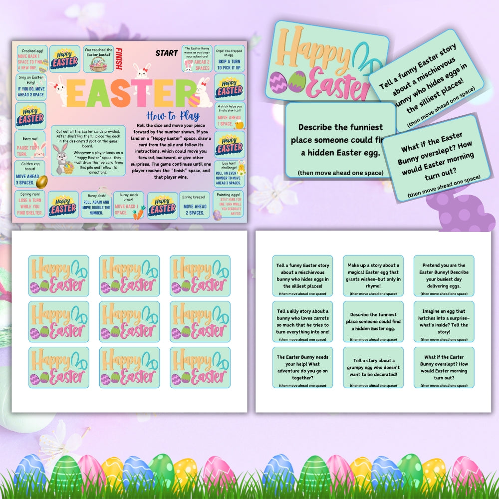 PLR Easter Printable Board Game