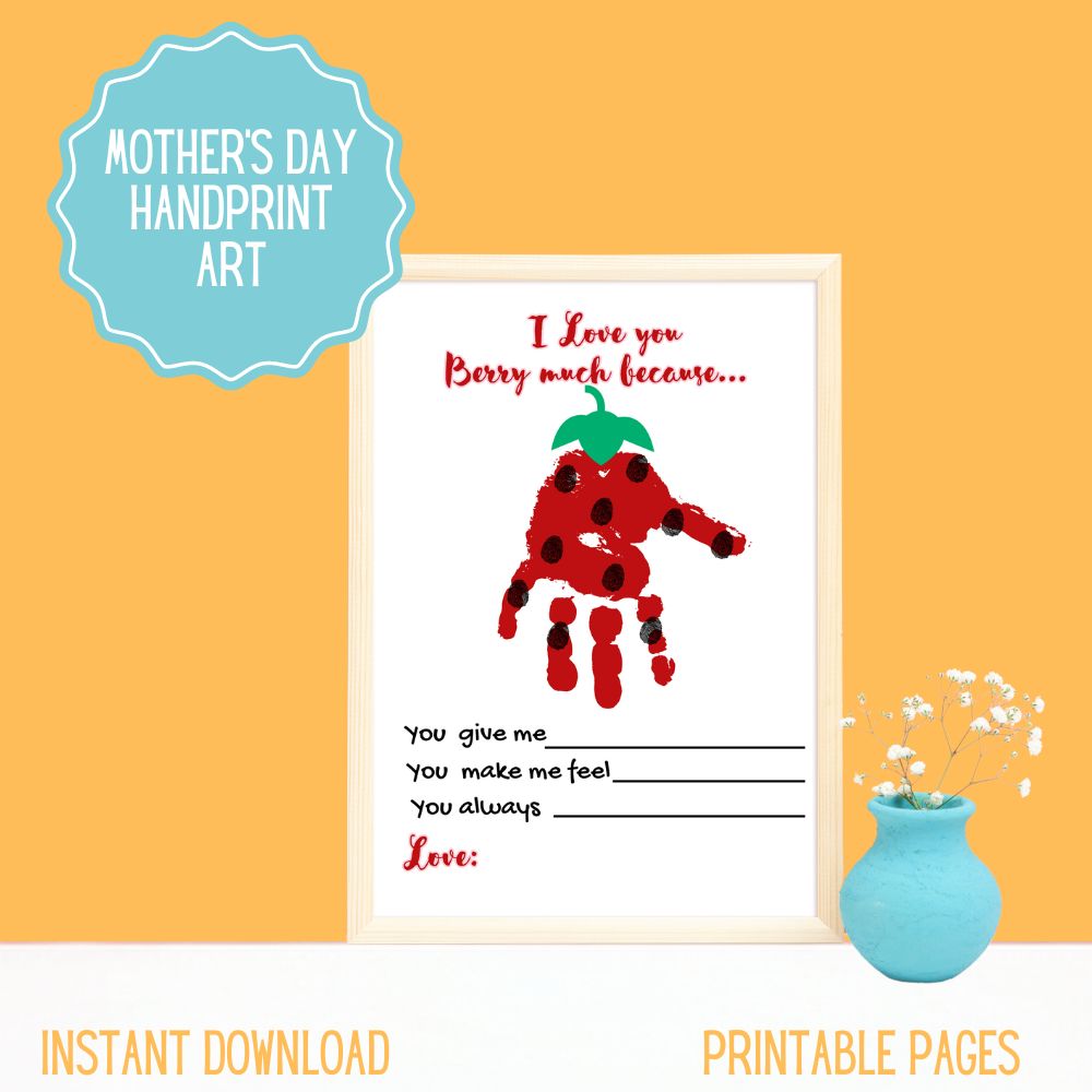 PLR Mother's Day Handprint Art