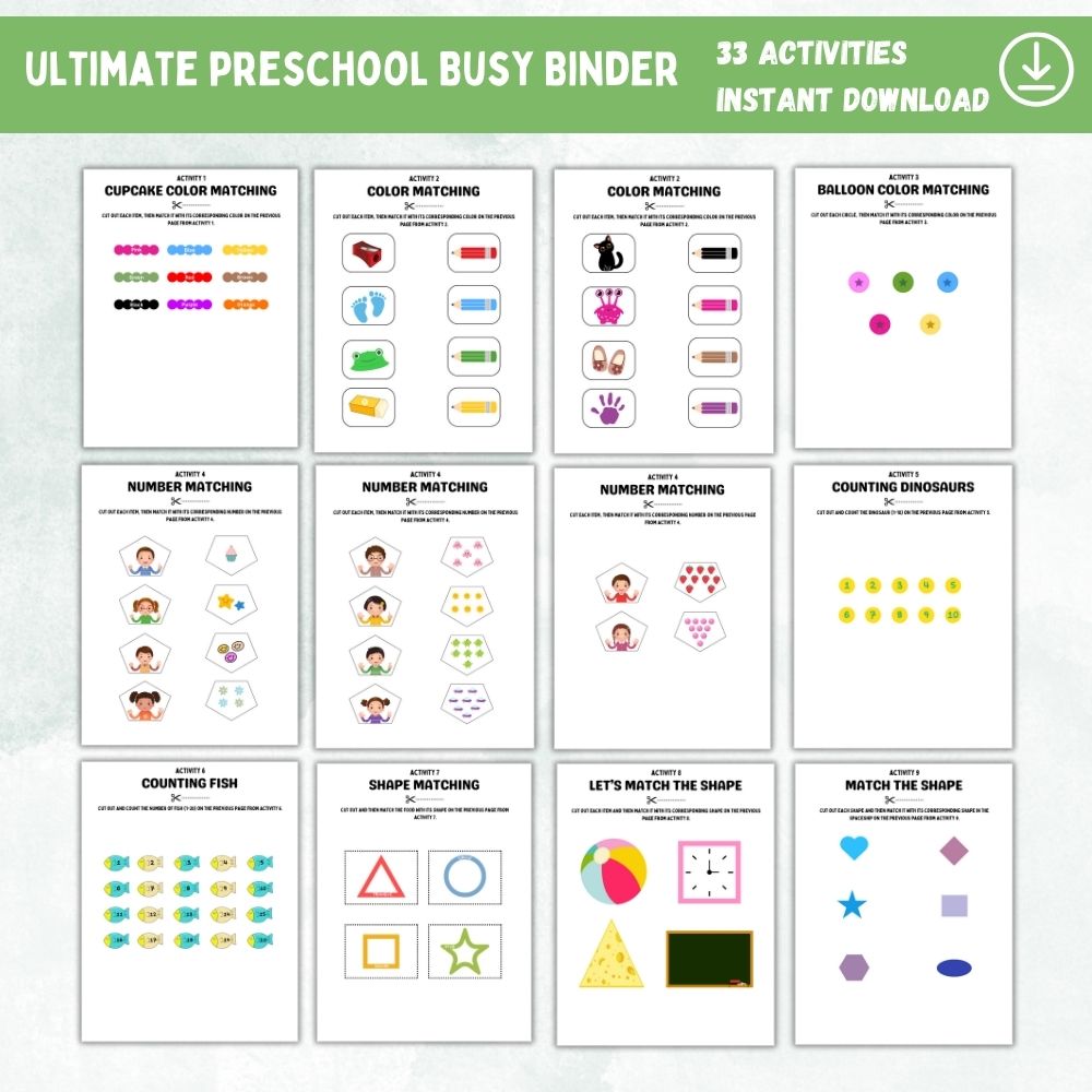 PLR Ultimate Preschool Busy Binder