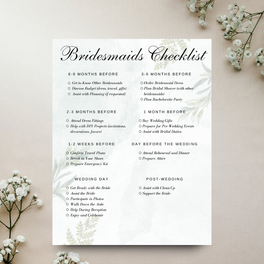 PLR Wedding Checklist