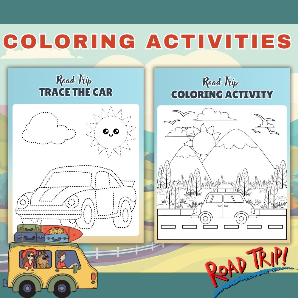 PLR Road Trip Activities for Kids