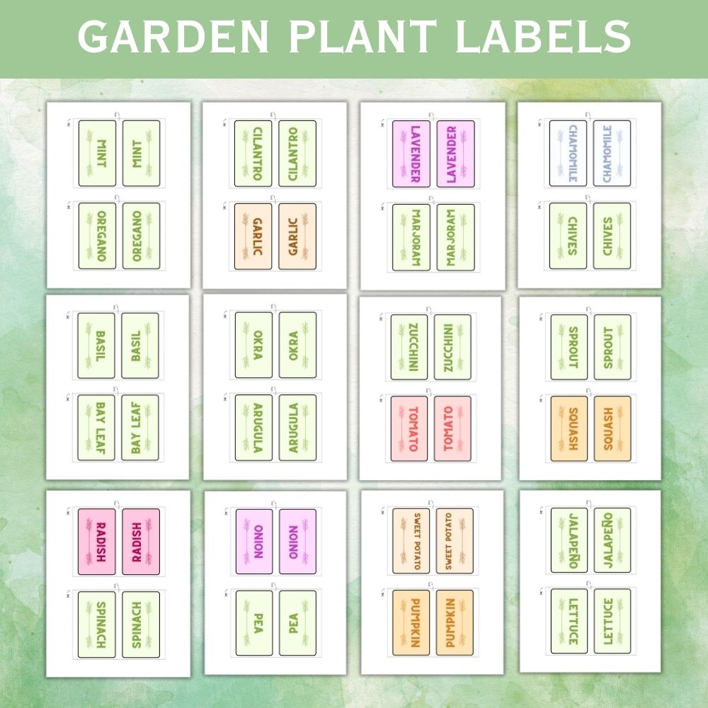 PLR Small Garden Plant Labels