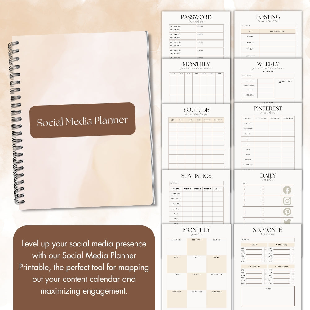 PLR Social Media Planner