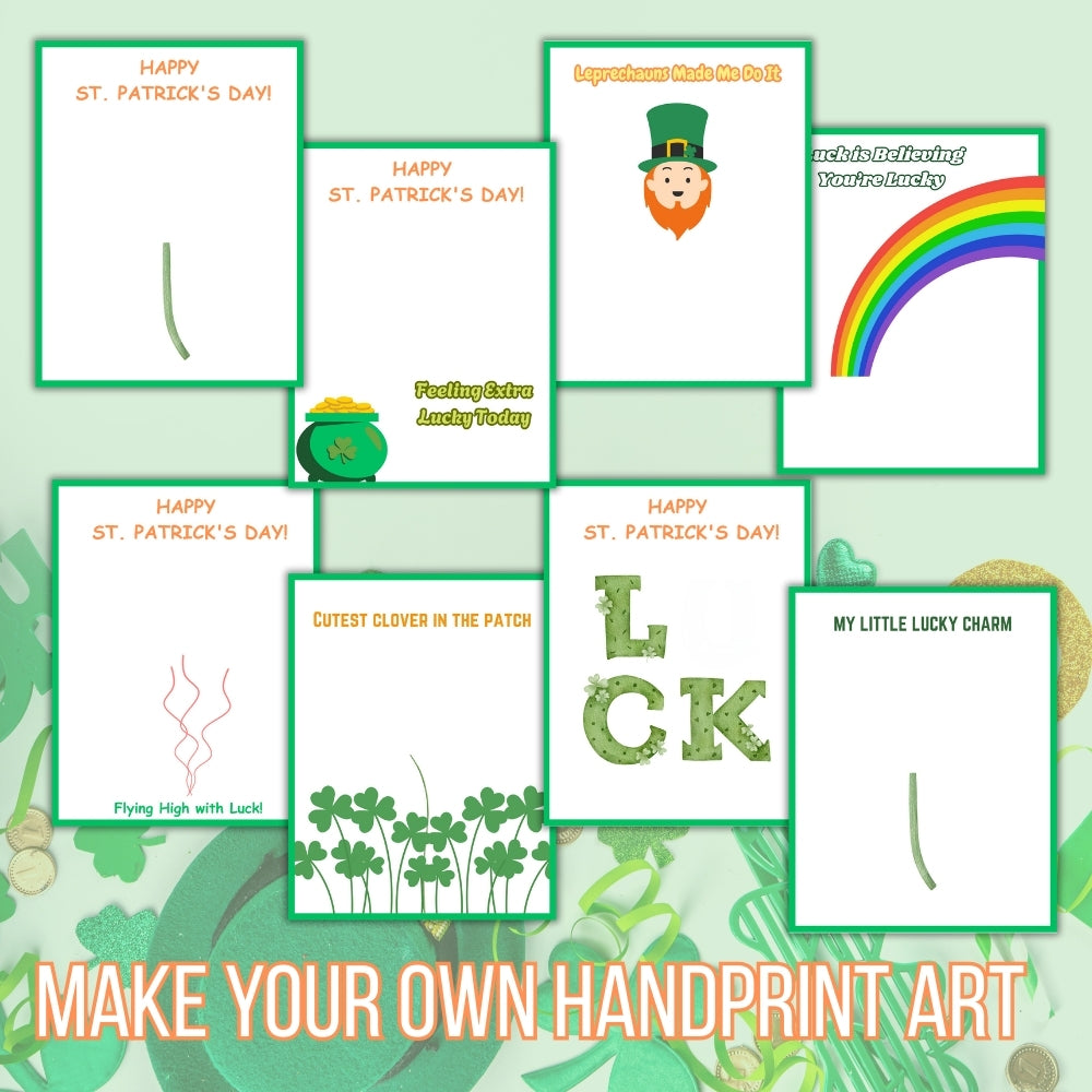 PLR St. Patrick's Day Handprint Art
