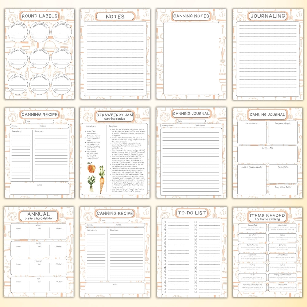 PLR Tan Canning Planner