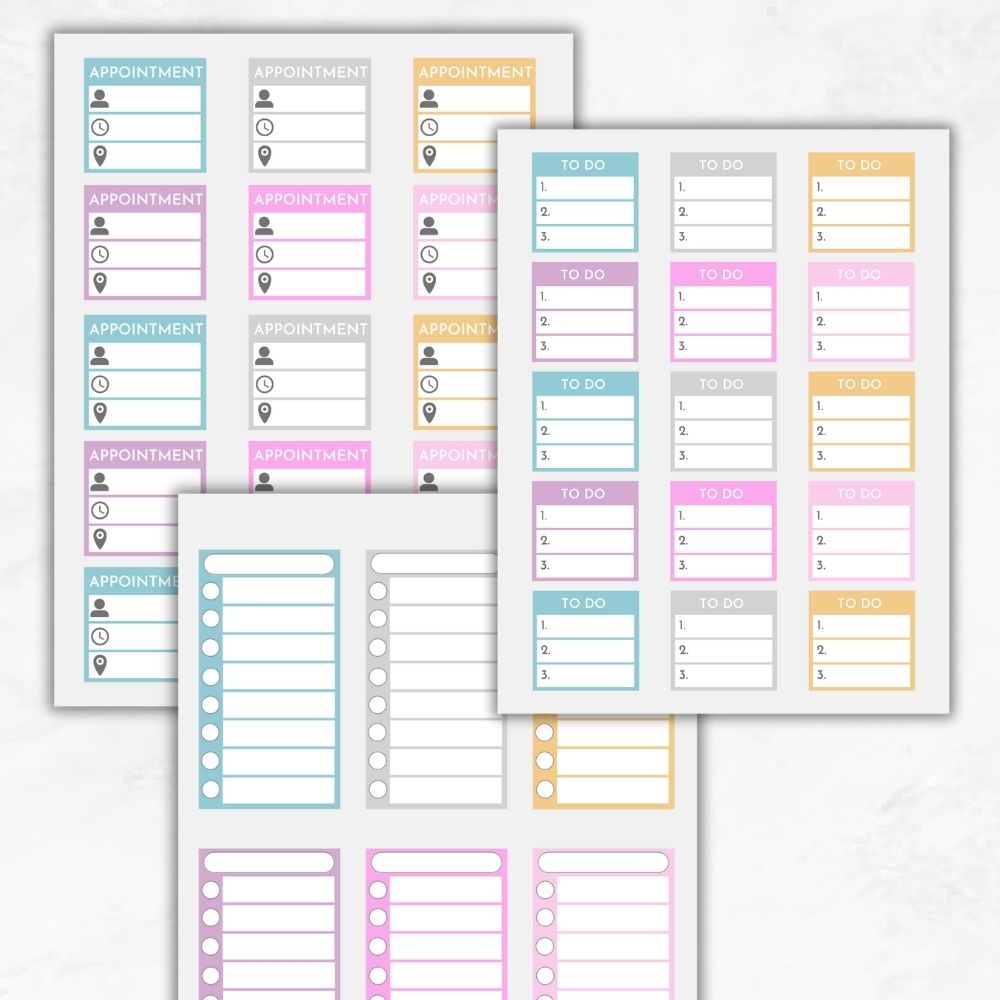 PLR Teacher Planner Stickers