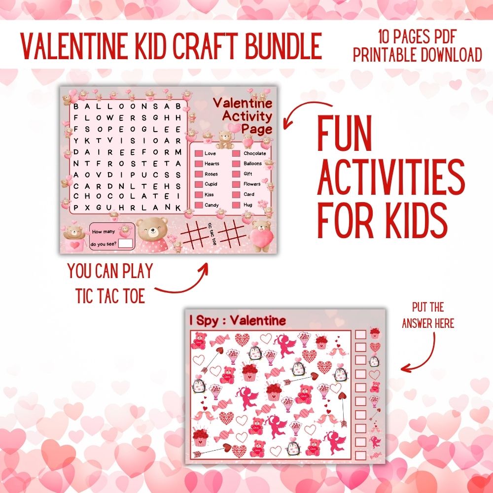PLR Valentine Kid Craft Bundle