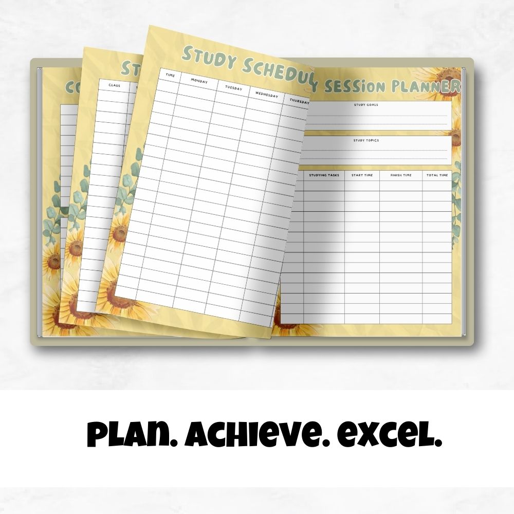 PLR Yellow Student Planner