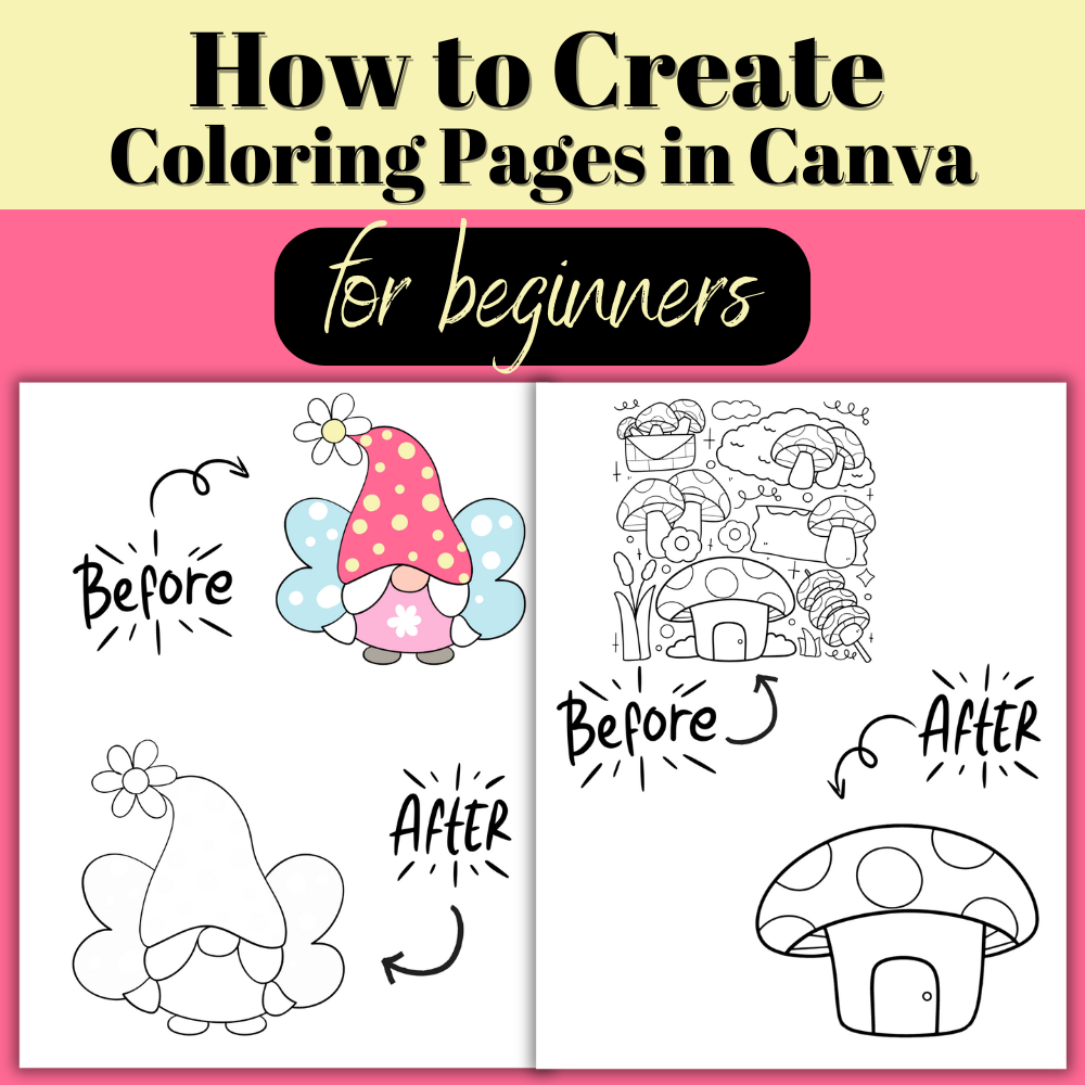 How to Create Unique Coloring Pages in Canva