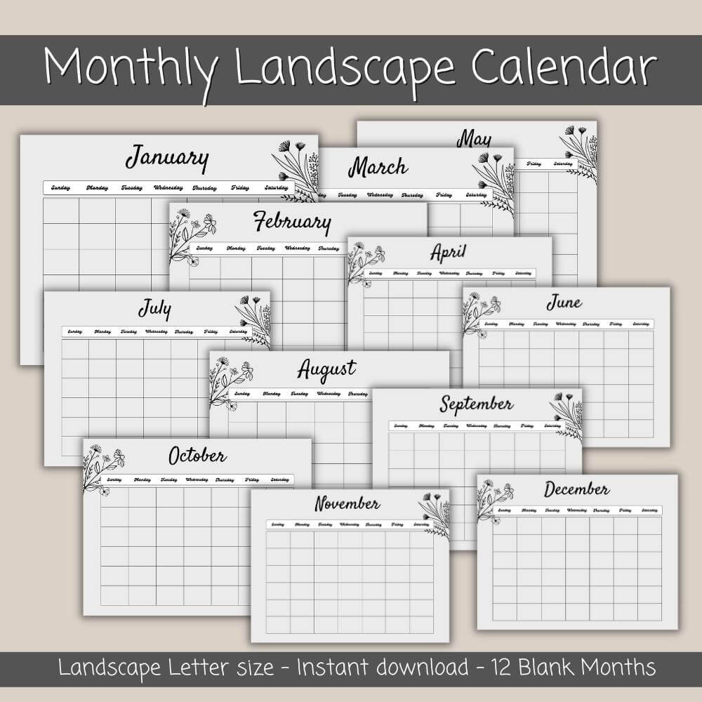 PLR Spring Journal in Black and White