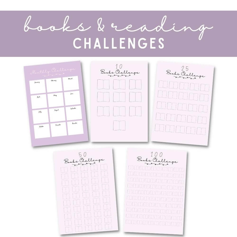 PLR Purple Reading Planner