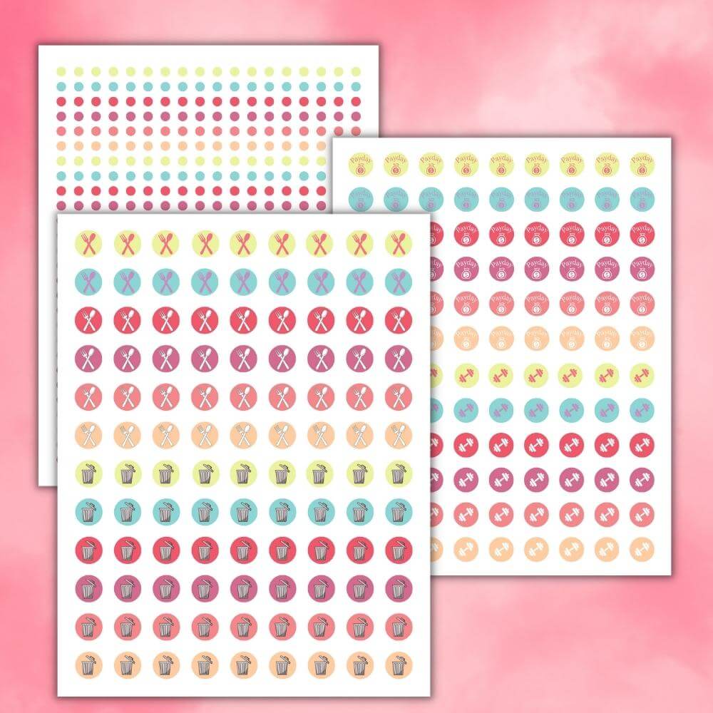 PLR Easter Planner Stickers