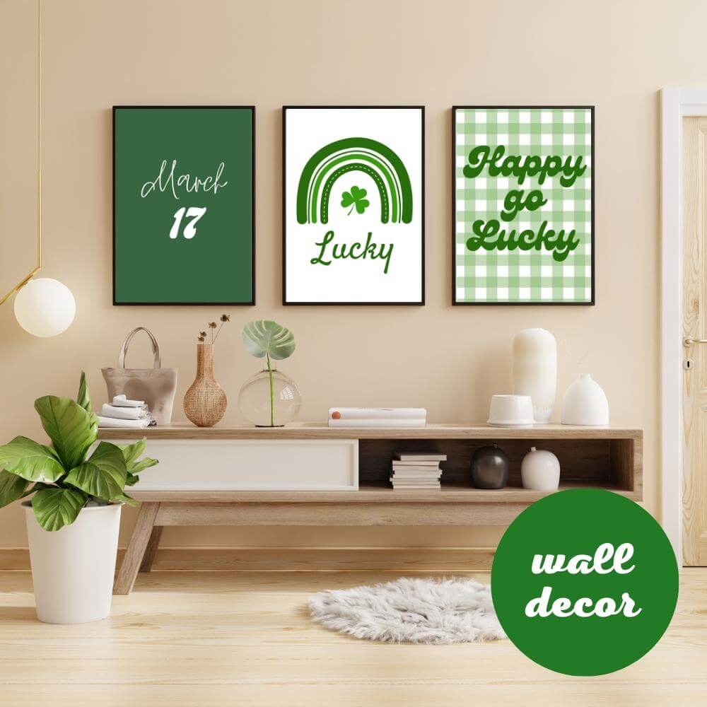 PLR St. Patrick's Day Decorations and Game Bundle