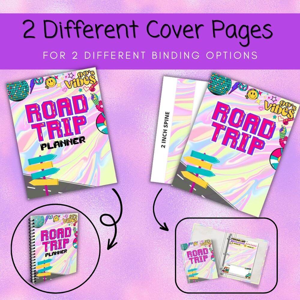PLR Road Trip Planner in 90's Theme