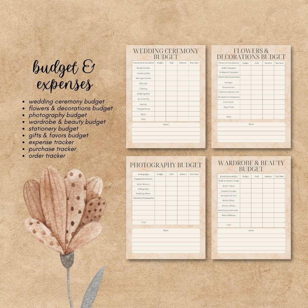 PLR Wedding Planner in Beige