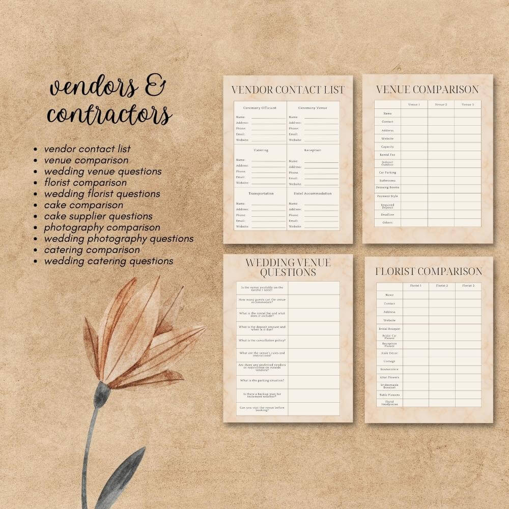 PLR Wedding Planner in Beige