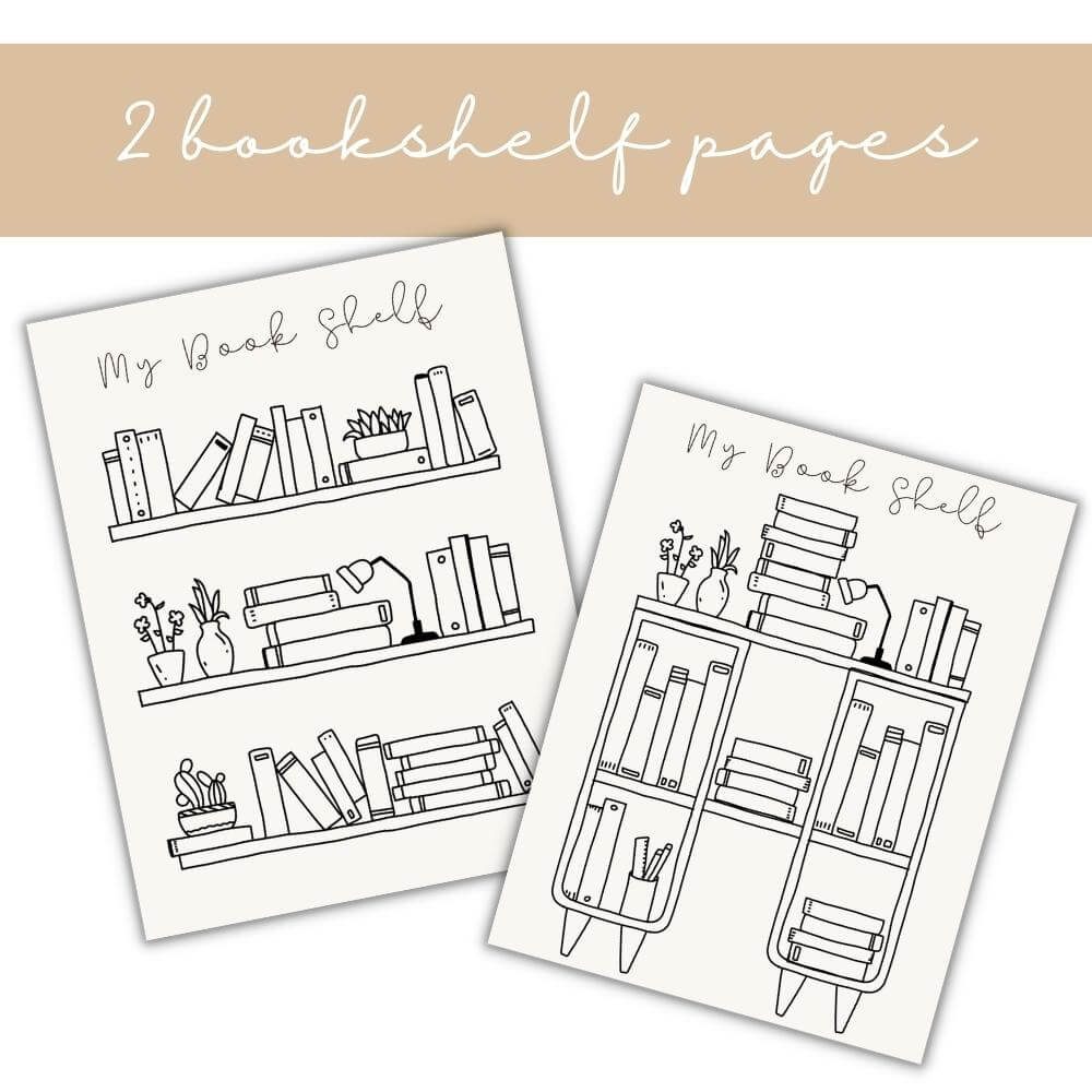 PLR Beige Reading Planner